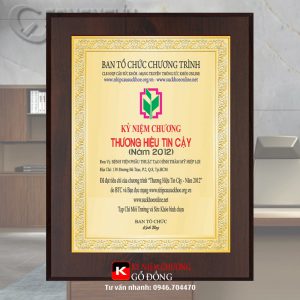 Bảng vàng Thương hiệu tin cậy