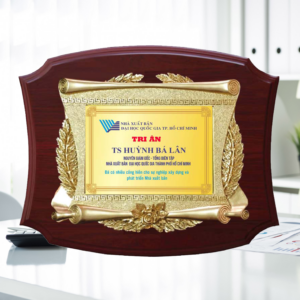 Biểu trưng gỗ tri ân lưu niệm hay tặng trong những hoạt động xã hội