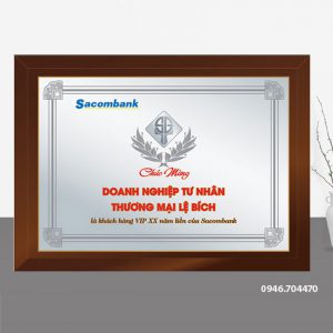 Mẫu kỷ niệm chương gỗ đồng