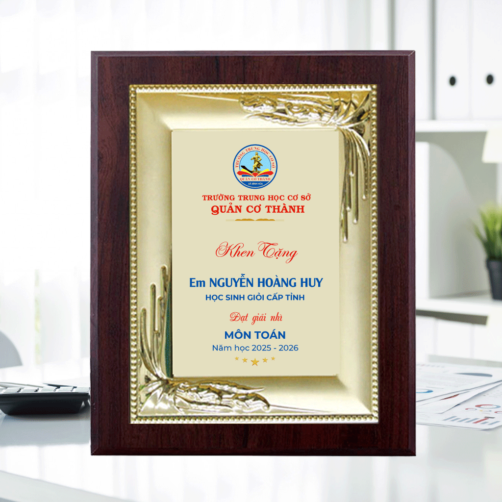 Bảng vinh danh khen thưởng học sinh giỏi cấp tỉnh